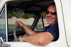 Owner and driver of custom Ford F-100