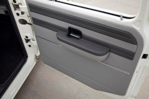 Custom interior cover on door panel