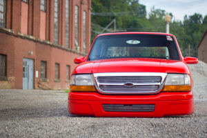 2000 Custom Ford front view featuring the low stance