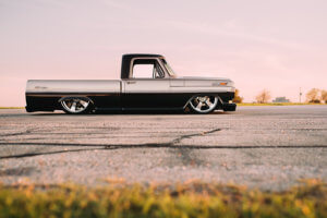 Side view of Julio Garcia's custom 1970 Ford F-100