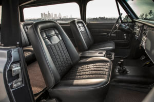 Interior on Travis Barkers K5 Blazer