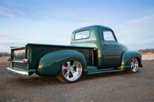 Dark green custom 1951 Chevrolet 3100