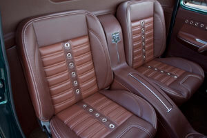 Custom leather seats.