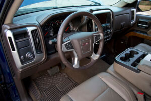 GMC Sierra dashboard and instrument panel.