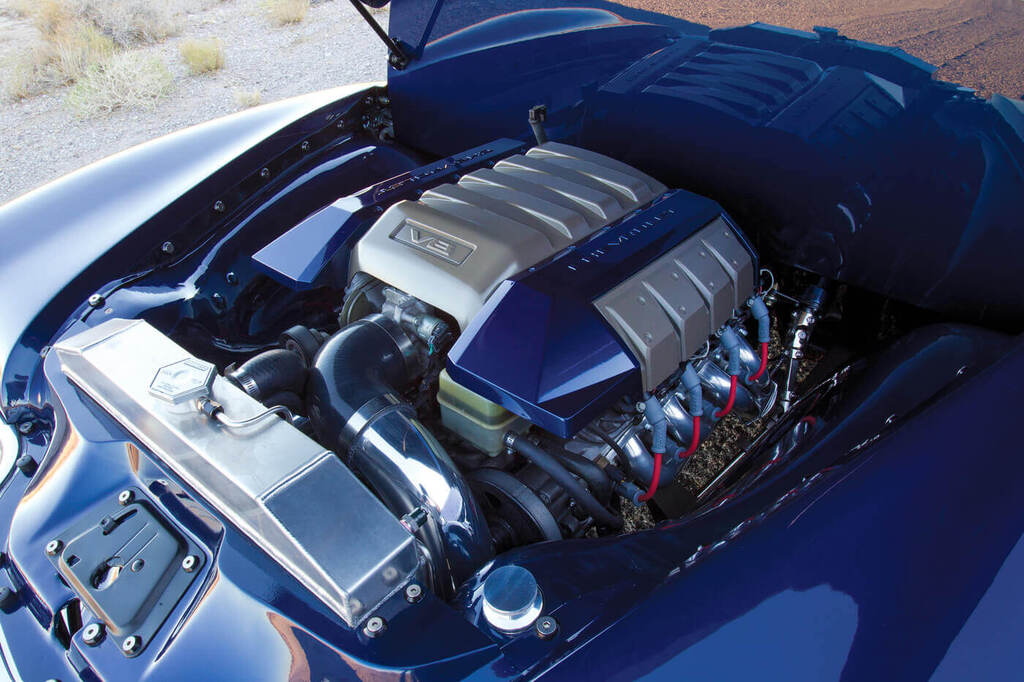 This clean ’51’s power plant came from a 2004 Pontiac GTO, and it pushes the truck down the road with 319 horses.