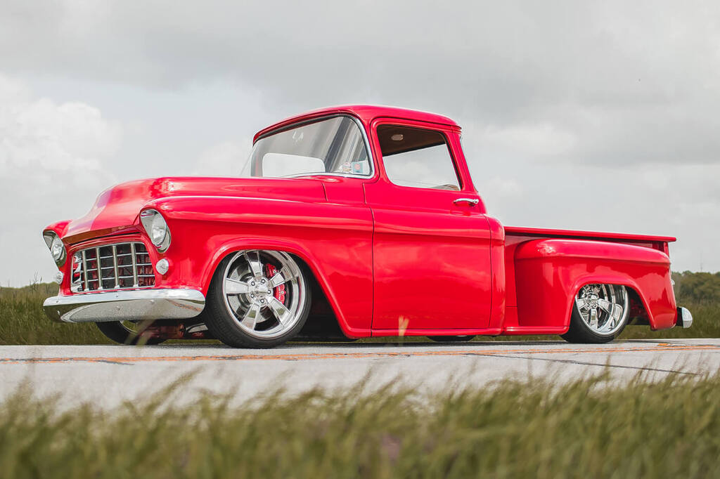 The Long Road Home 56 Chevy Apache Cover Truck Street