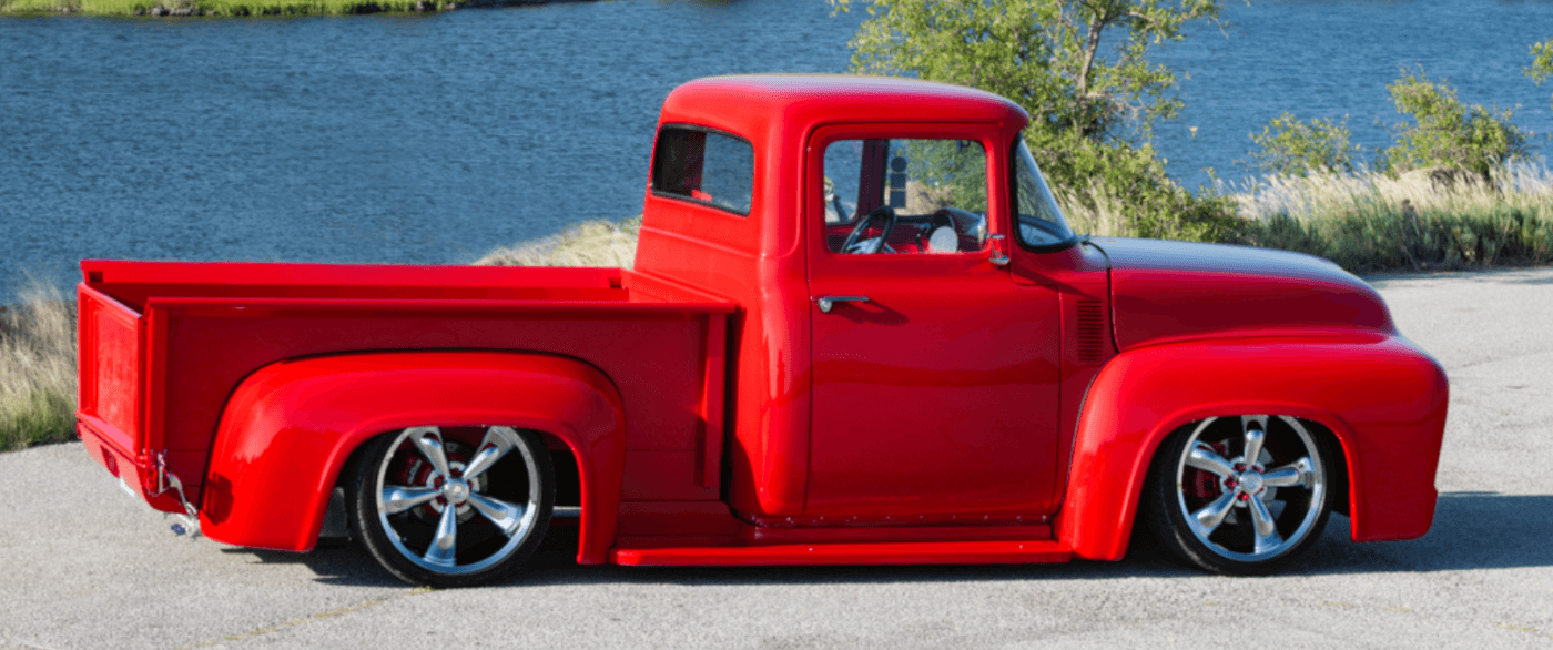 Red 1956 Ford F-150