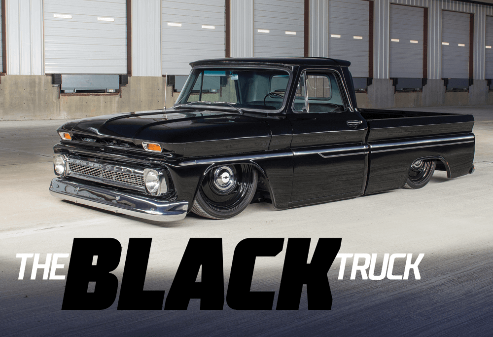 A Clean Black 1966 Chevy C 10 Street Trucks
