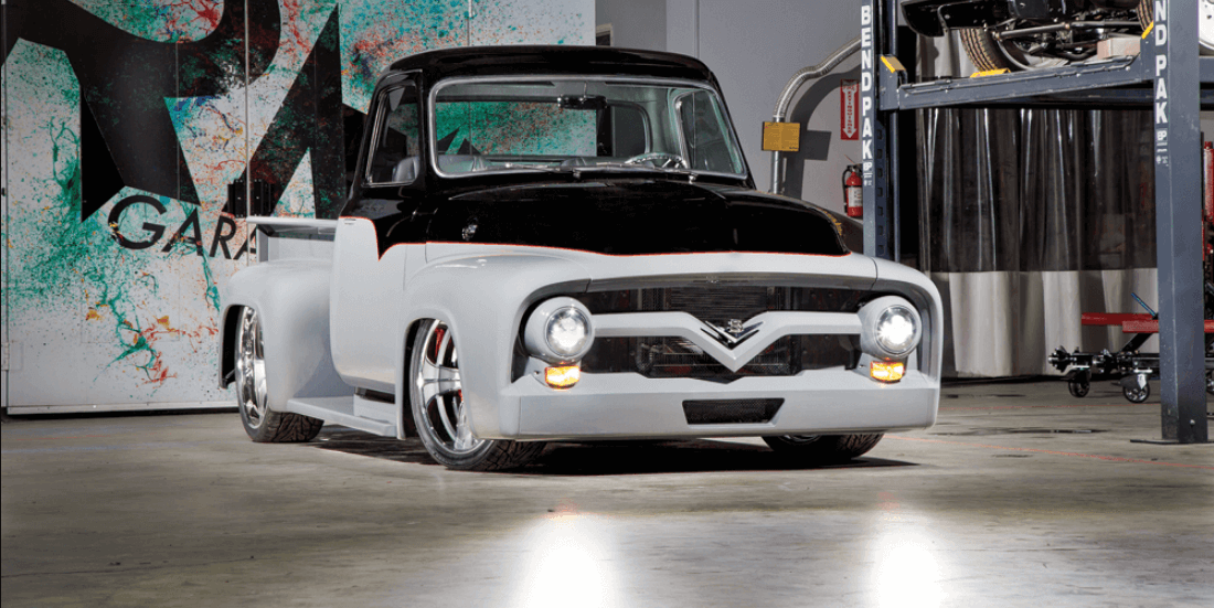 Custom 1955 Ford F-150 in RMD Garage