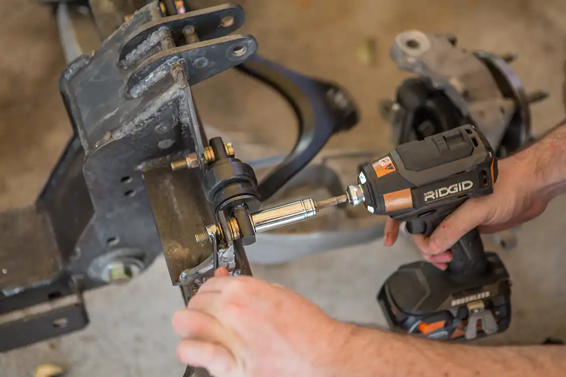 we unbolted and removed the upper control arms