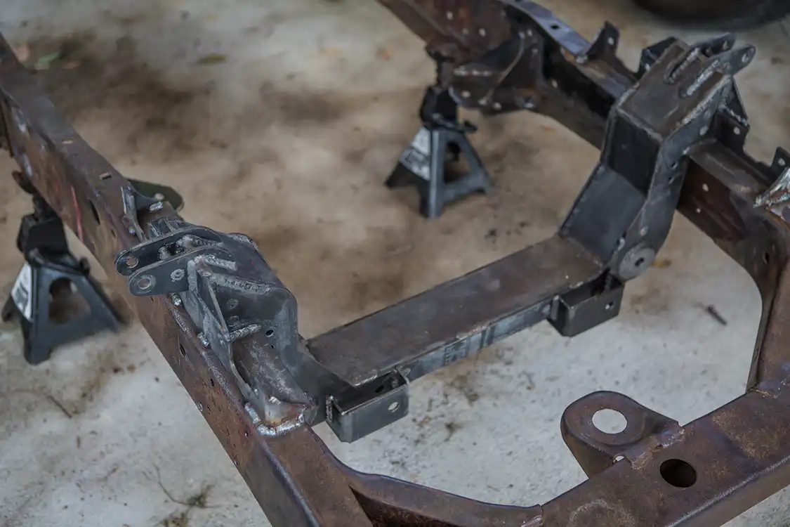 how she looks tacked in place before final welding