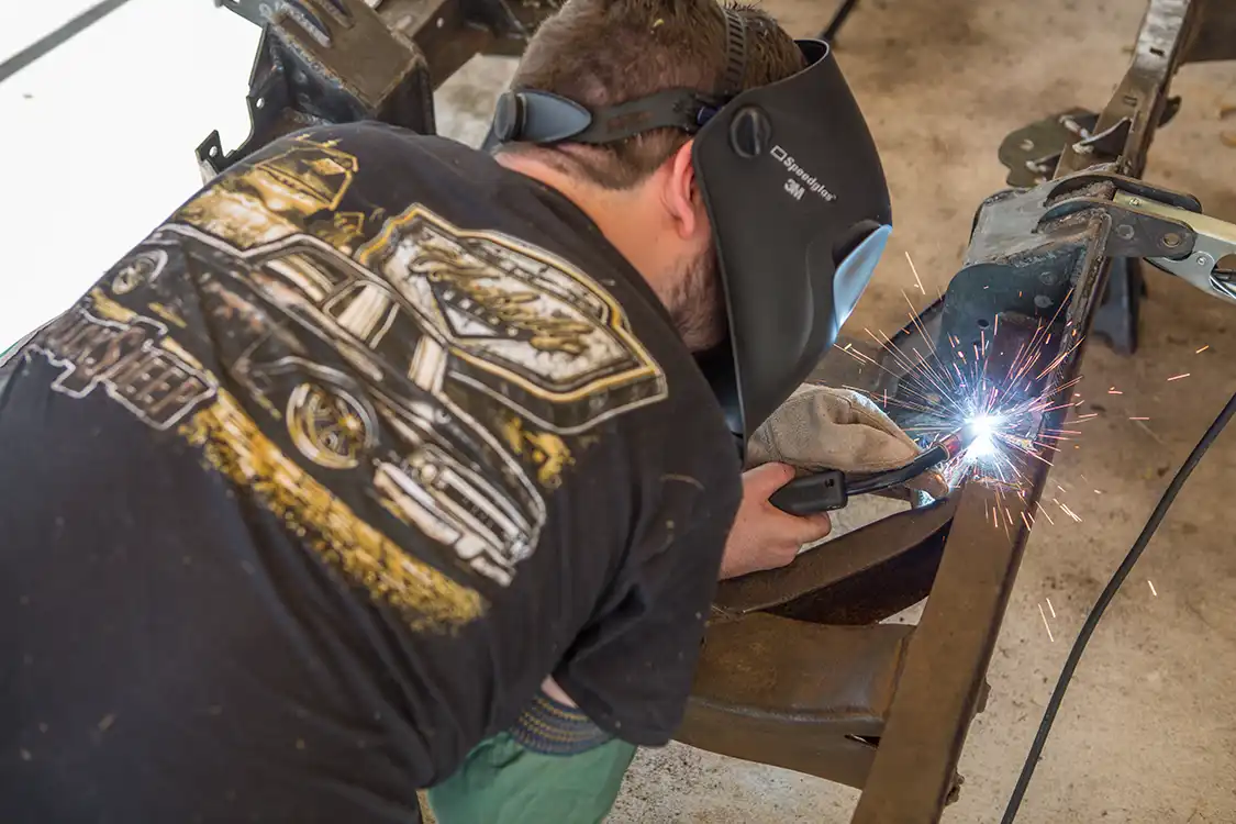 we finalized all of the finish welding on the top, bottom and sides