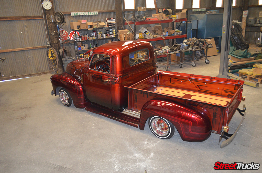 1950 Chevy 3100 brandy wine kandy