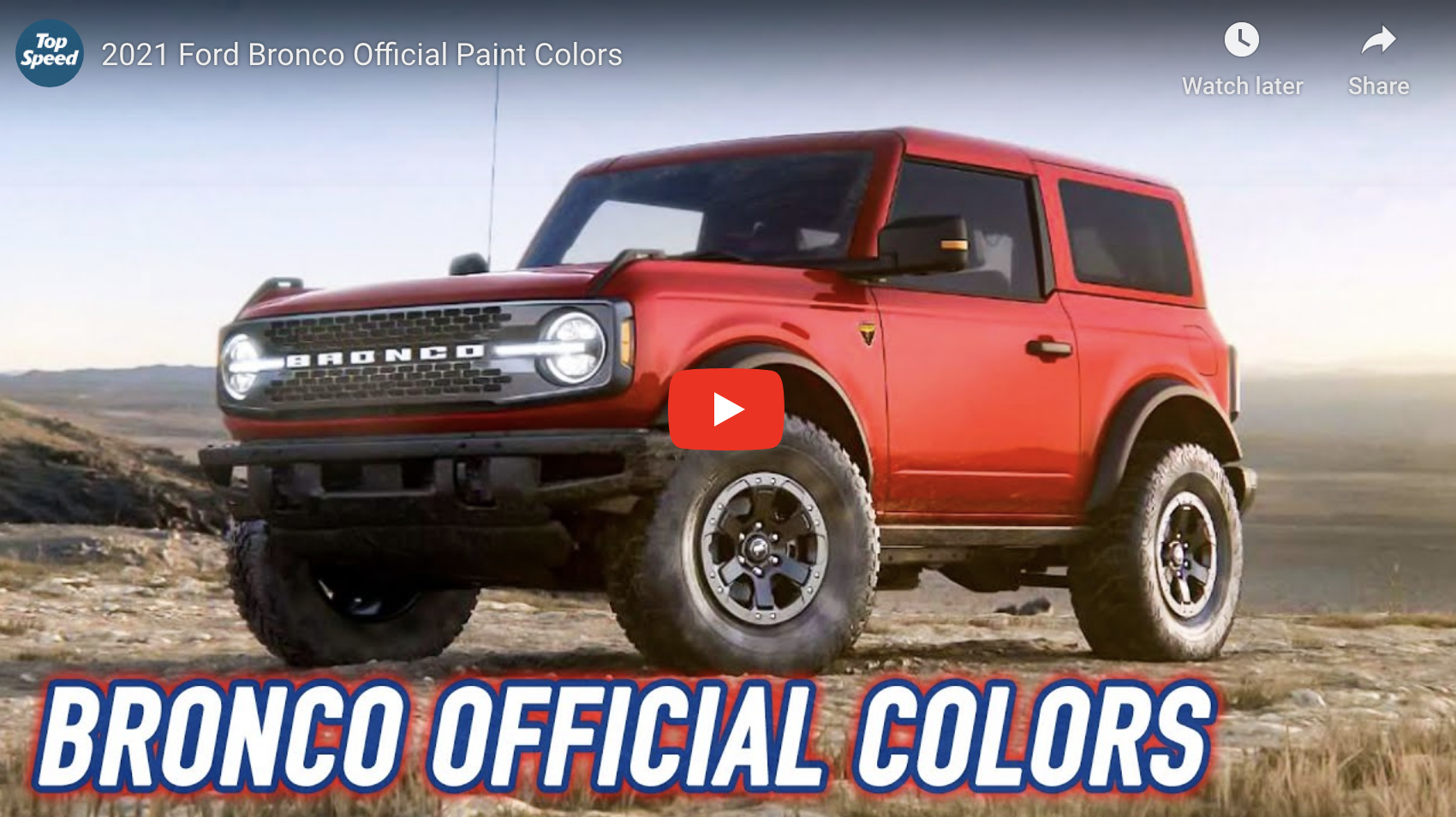 New Truck News | Which color 2021 Ford Bronco would you want? | Street