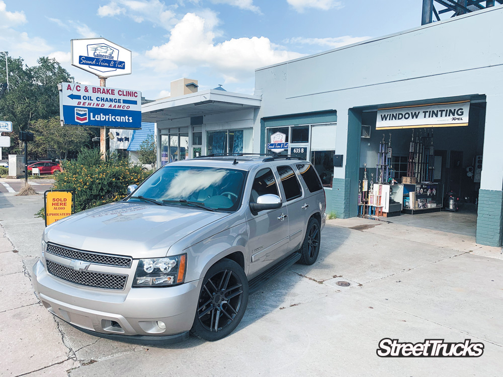 Lowered Tan Chevy Tahoe 