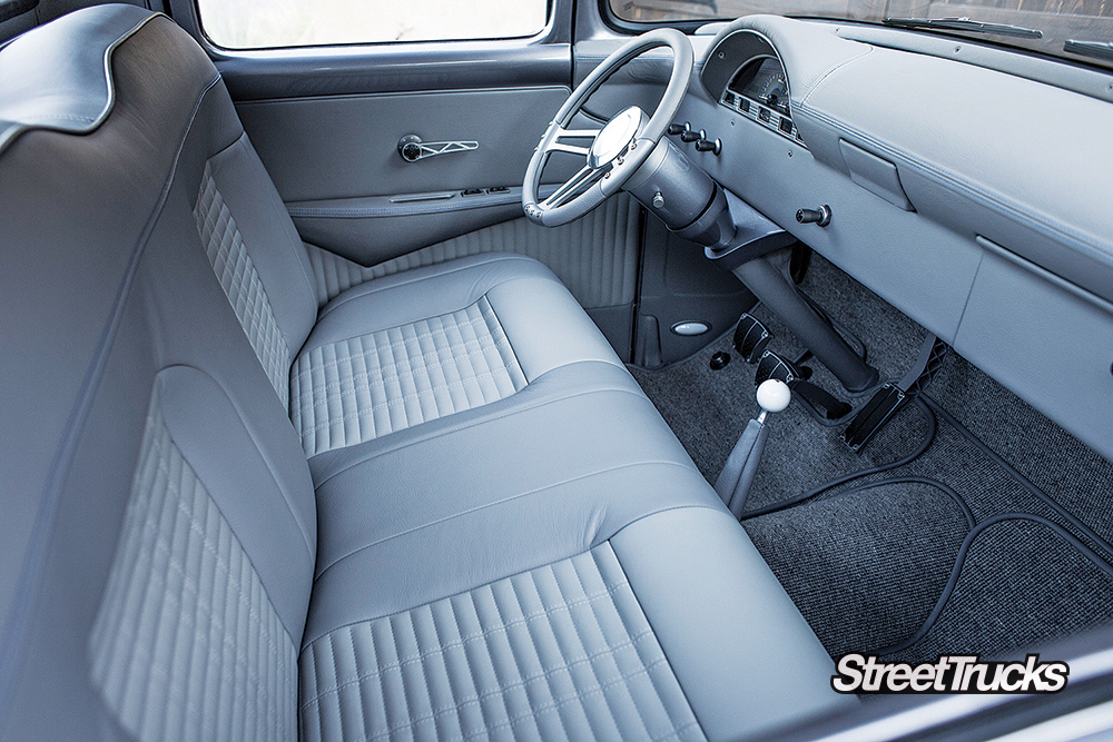 interior on 1956 Ford F-100 