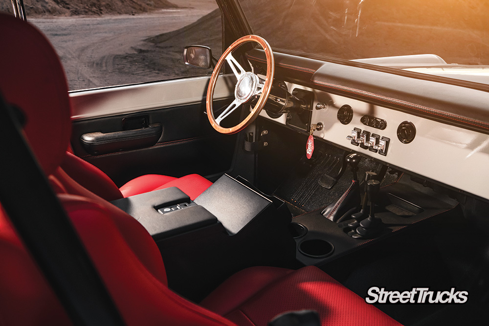 Interior on a 1971 Ford Bronco 