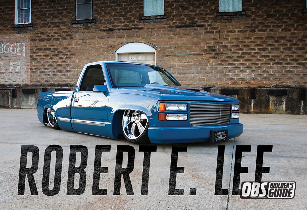 Custom blue 1990 Chevrolet C1500