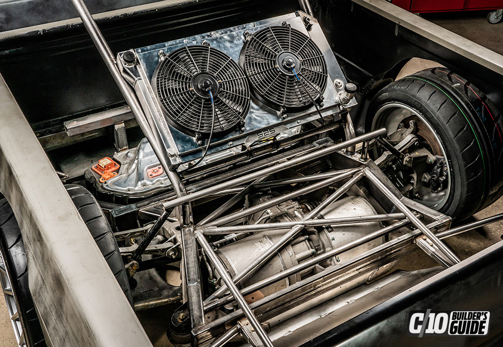 Mishimoto fan on a C10 Squarebody