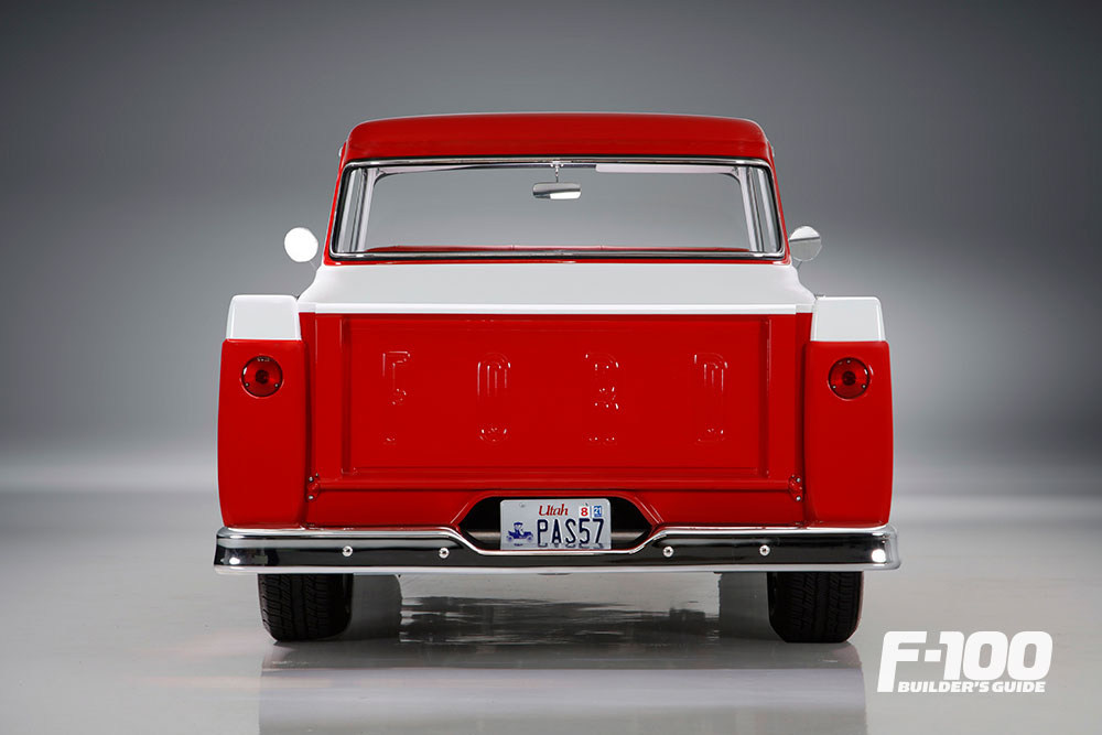 Red 1957 Ford F-100