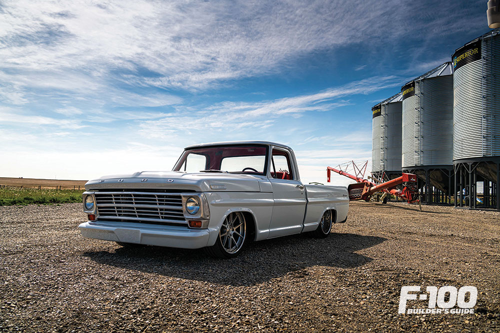 Custom white 1967 Ford F-100