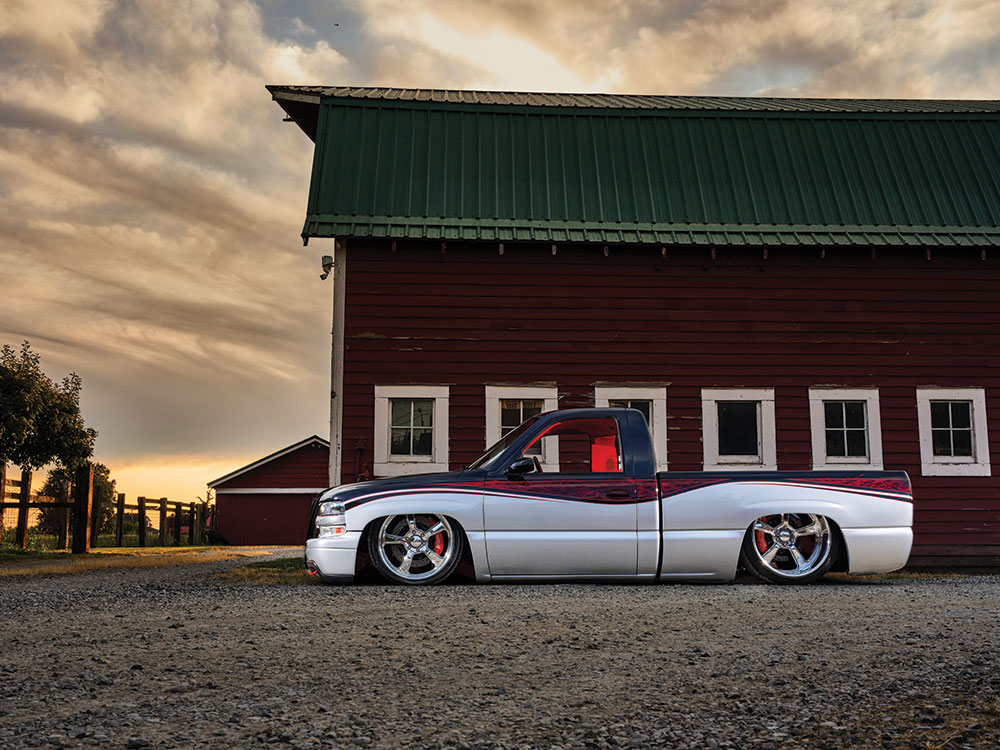 Custom Chevy with 24-inch Paradox wheels