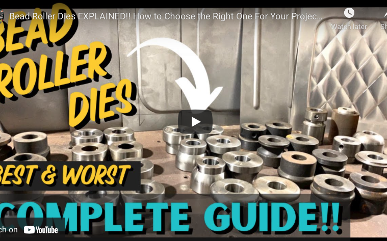 Bead Roller Dies EXPLAINED!! How to Choose the Right One For Your