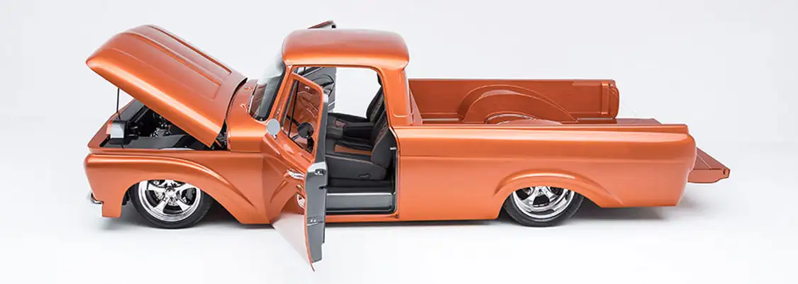 Side View of 1962 F-100 Unibody With Open Door