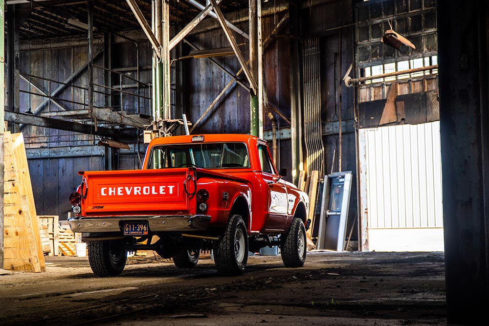 Martin Senour Hugger Orange paint on Chevy C10