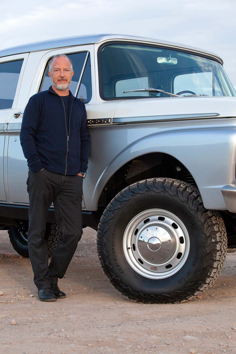 Jay Leno drives Jonathan Ward's Icon Derelict