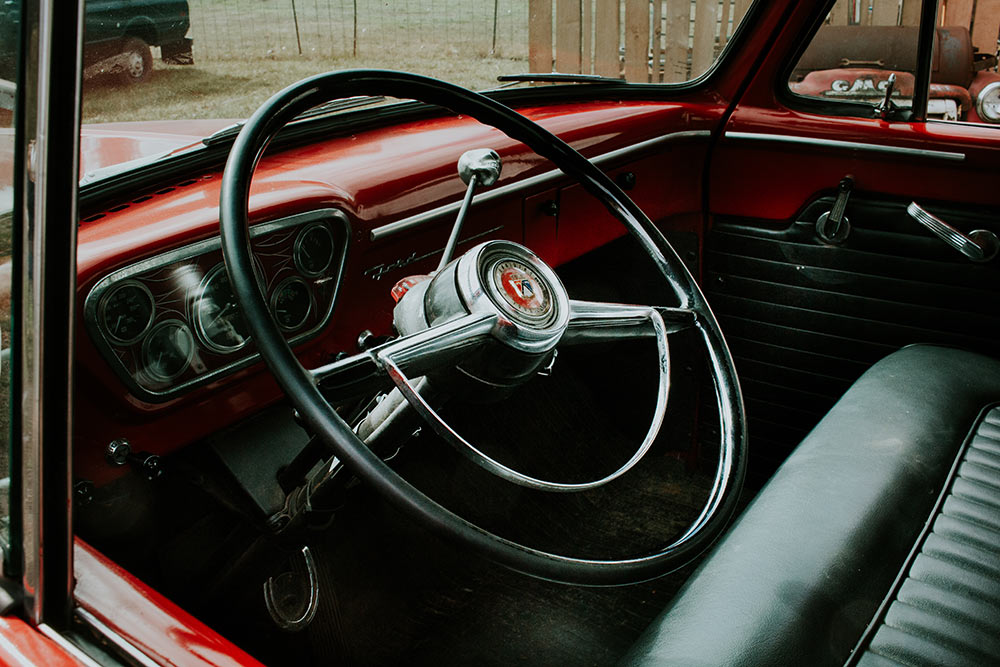 1953 Ford car steering wheel