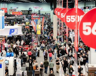 crowd of people for PRI Trade Show