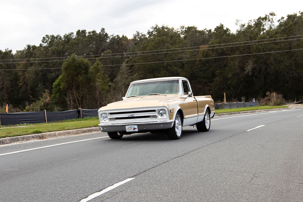 Custom gold Chevy C10 