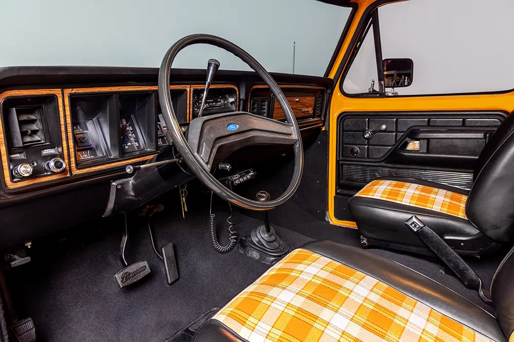 Custom interior on a 1979 Ford Bronco 