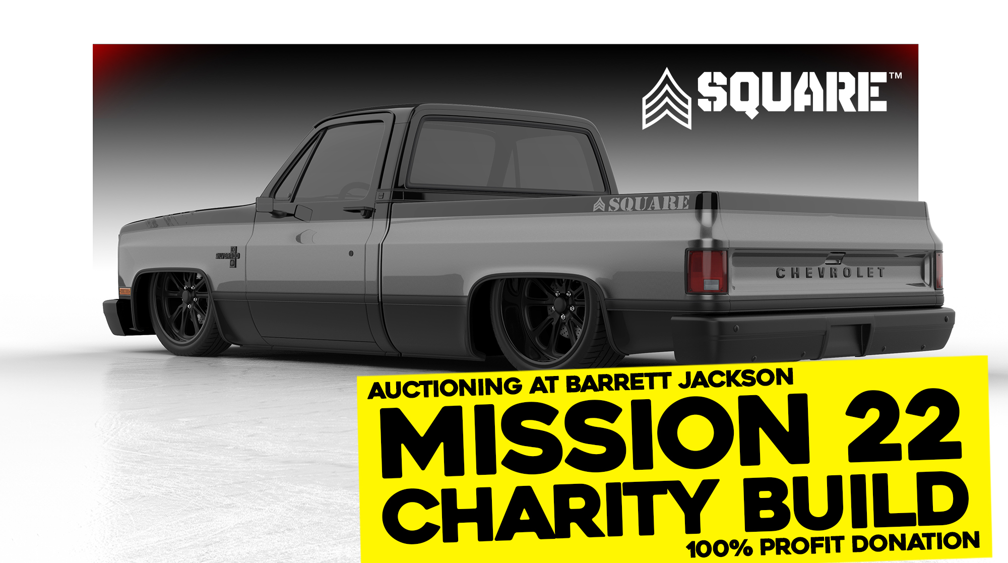 1985 Chevy C10 charity build for Mission 22! Sergeant Square - Street Trucks