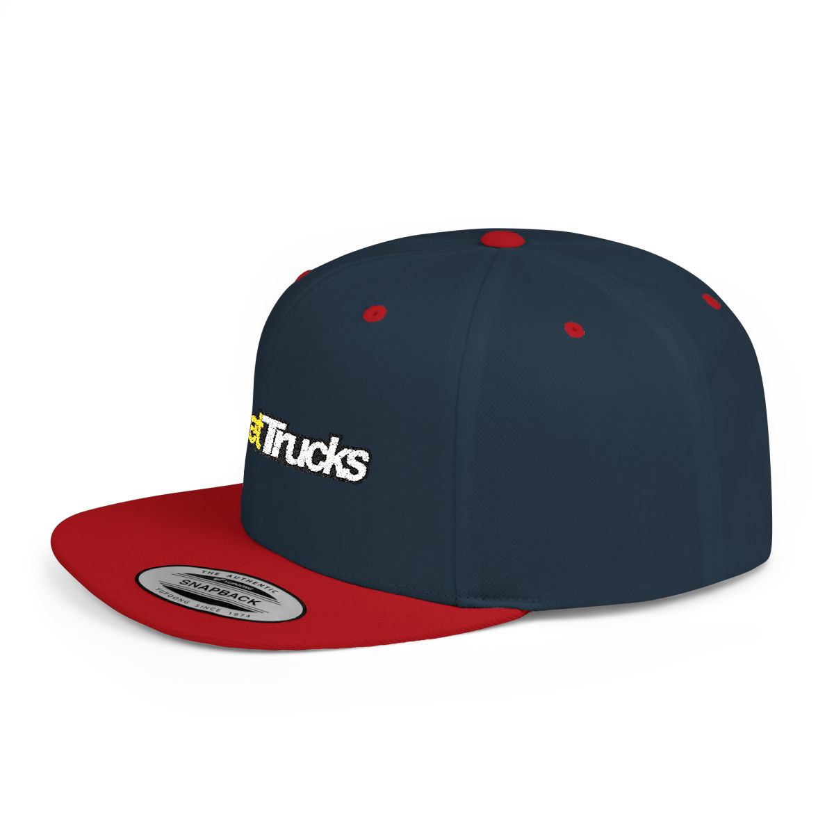 Flat Bill Snapback Hat  Bare Bones