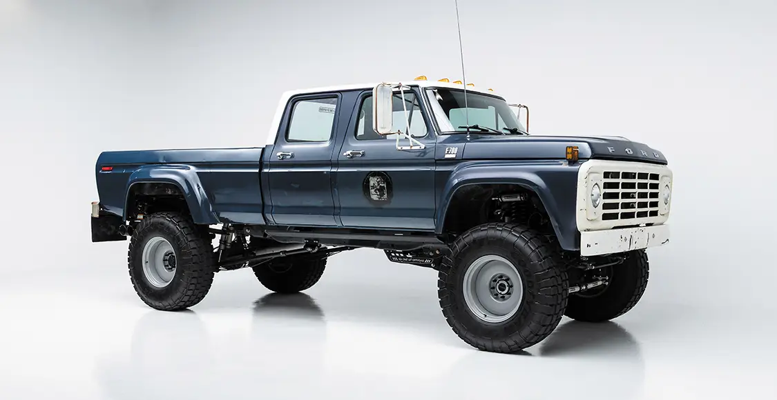 This custom Ford blends a vintage cab with a 2022 Super Duty chassis for modern performance and family comfort.