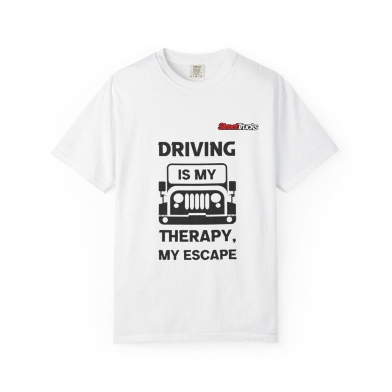 Street Trucks Driving Is My Therapy Jeep Graphic T-shirt