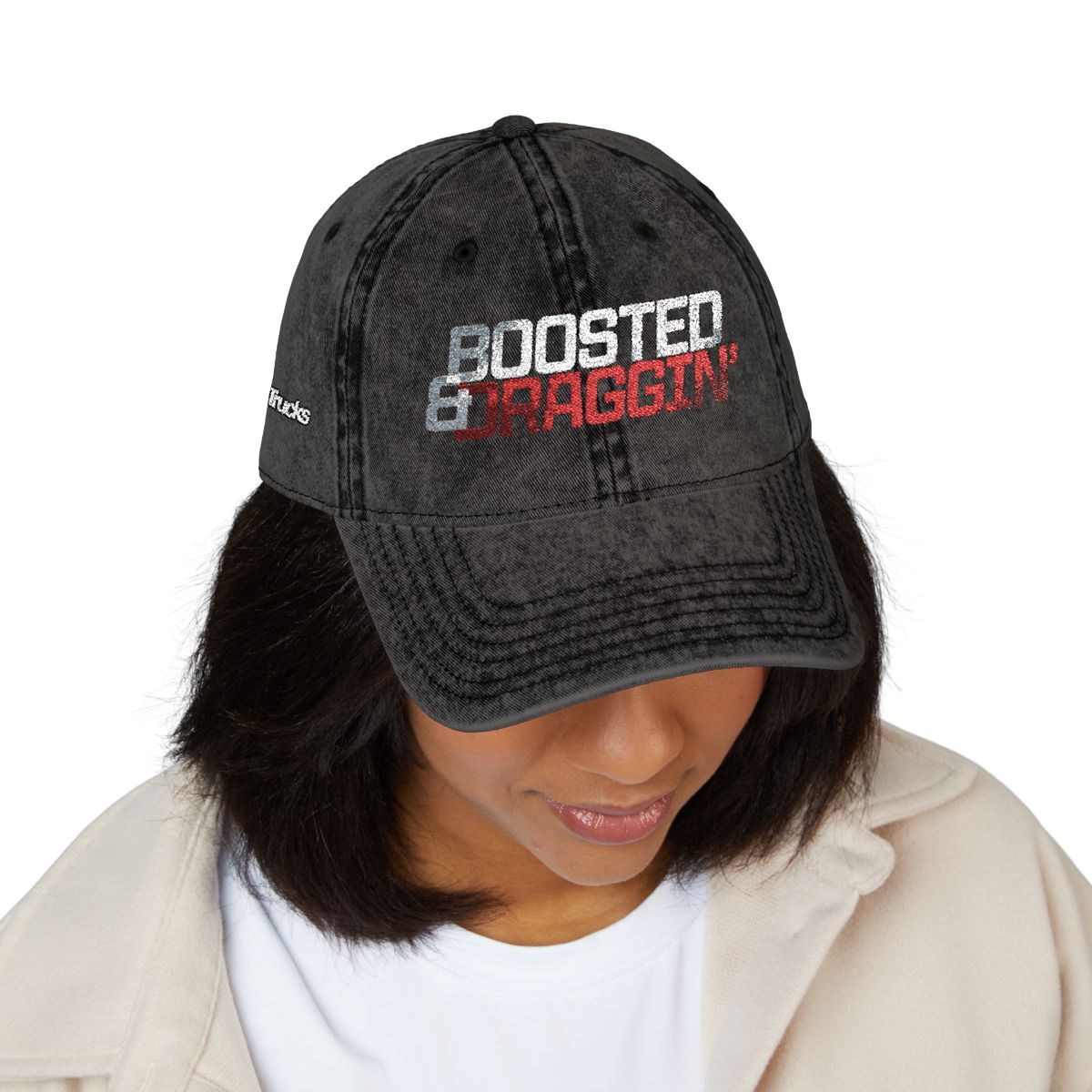 Street Trucks Boosted Draggin Embroidered Vintage Cap