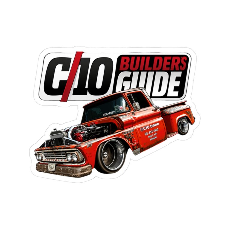 C10 Builders Guide Classic Truck Sticker